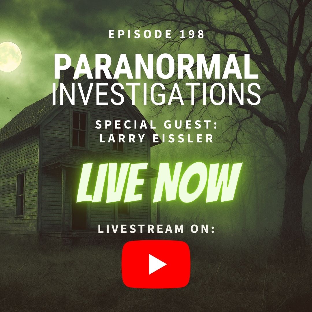 🎙️ LIVE NOW! 👻
Larry Eissler is here to talk haunted history, paranormal filmmaking, and his chilling investigations.
 🔗 youtube.com/live/SnKjVLm4F… 
#LiveNow #ParanormalPodcast #GhostEncounters