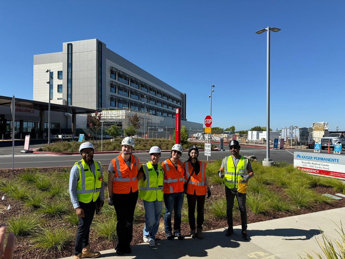 BKF_Engineers's tweet image. BKF interns joined HOK for a job walk at the Kaiser Roseville Hospital Expansion Tower. A big thanks to Belinda Young for the tour and insights! Great to see our design work in action!

#EngineeringInAction #InternshipExperience #HealthcareDesign