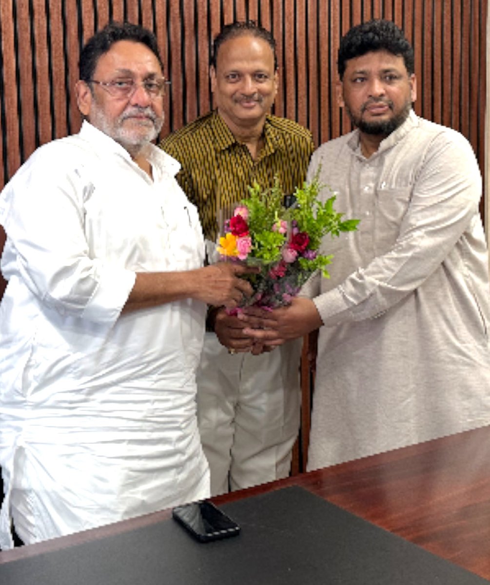 arshadansari359's tweet photo. ⁦@nawabmalikncp⁩ ⁦@sanamalikshaikh⁩ ⁦@ArshadAmir14⁩ congratulation to Shri Nawab Malik Sahab Senior party leader Ex cabinet minister appointed president to upcoming Mumbai municipal Corporation, Election https://t.co/fO6idKpjSq