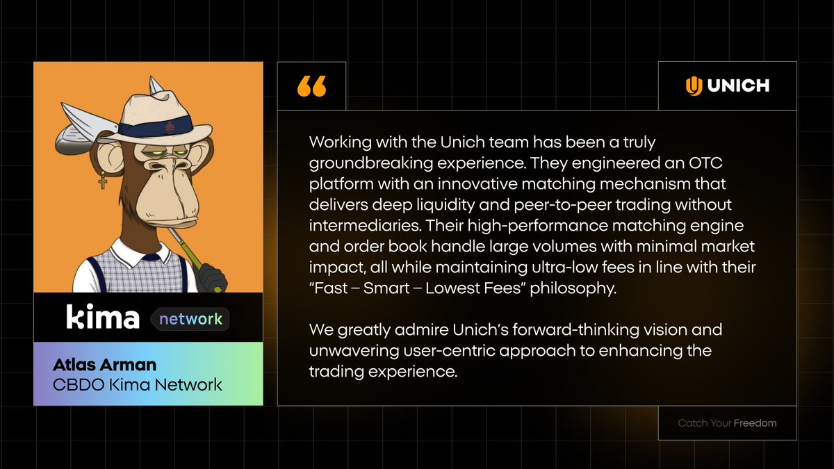 Unich.com 🆓 (@unich_com) on Twitter photo "Fast – Smart – Lowest Fees" is not just a philosophy, but the way <a href="/unich_com/">Unich.com 🆓</a> continuously delivers an optimal trading experience for users ⚡️
Thanks Atlas Arman – CBDO <a href="/KimaNetwork/">Kima Network</a> for partnering with and supporting Unich in driving innovation 👇 "Fast – Smart – Lowest Fees" is not just a philosophy, but the way <a href="/unich_com/">Unich.com 🆓</a> continuously delivers an optimal trading experience for users ⚡️
Thanks Atlas Arman – CBDO <a href="/KimaNetwork/">Kima Network</a> for partnering with and supporting Unich in driving innovation 👇