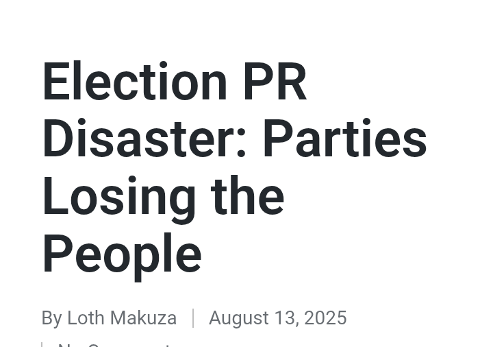 Some candidates have even made confusing public statements, like promising to “employ Mama Samia,” if they win. Such comments show a lack of serious political vision and reveal the absence of a skilled PR team to create a clear campaign message.

lothmakuza.co.tz/pr-and-electio…
