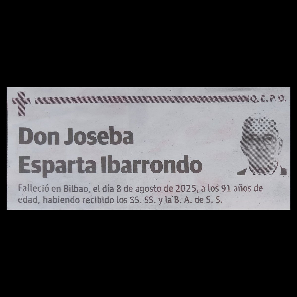 Goian Bego Joseba Esparta, antiguo jugador del Patronato, en el equipo senior en las temporadas 1955 a 1959.  Nuestras condolencias a sus familiares y amigos.