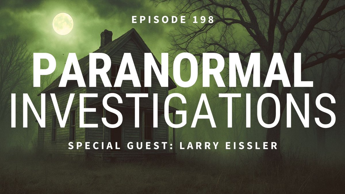 🚨 NOW STREAMING! 🚨
Filmmaker and paranormal investigator Larry Eissler takes you deep into haunted battlegrounds, chilling encounters, and the unexplained. 🎥👻
 🔗 youtube.com/live/SnKjVLm4F… 
#ParanormalPodcast #GhostStories #HauntedHistory