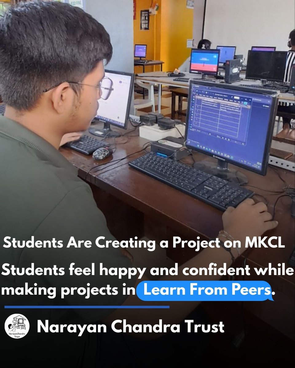 "Happy faces, confident minds! 💡
Students in Learn From Peers are creating MKCL projects that turn learning into real skills. 🚀
#MKCLProjects #LearnFromPeers"