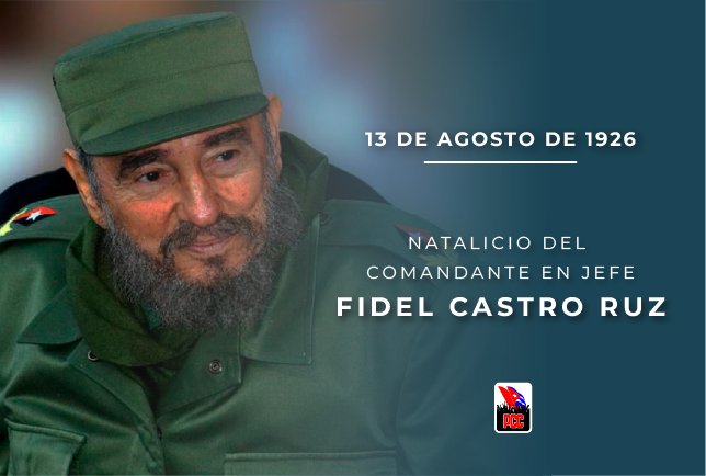 Hoy se conmemora otro aniversario de su nacimiento y no importa cuántos serían, ya no está con nosotros, pero su ejemplo es imperecedero, a eso vienen los hombres a la tierra, a dejar su huella. #100AñosConFidel #CubaPorLaVida #CubaCoopera <a href="/cubacooperaven/">Brigada Médica Cubana en Venezuela</a>