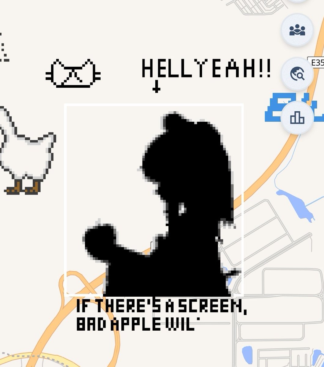 Psychsire's tweet photo. And it only took wplace servers going down for two days for this singular frame of bad apple to finish https://t.co/uJE7xxKrSJ