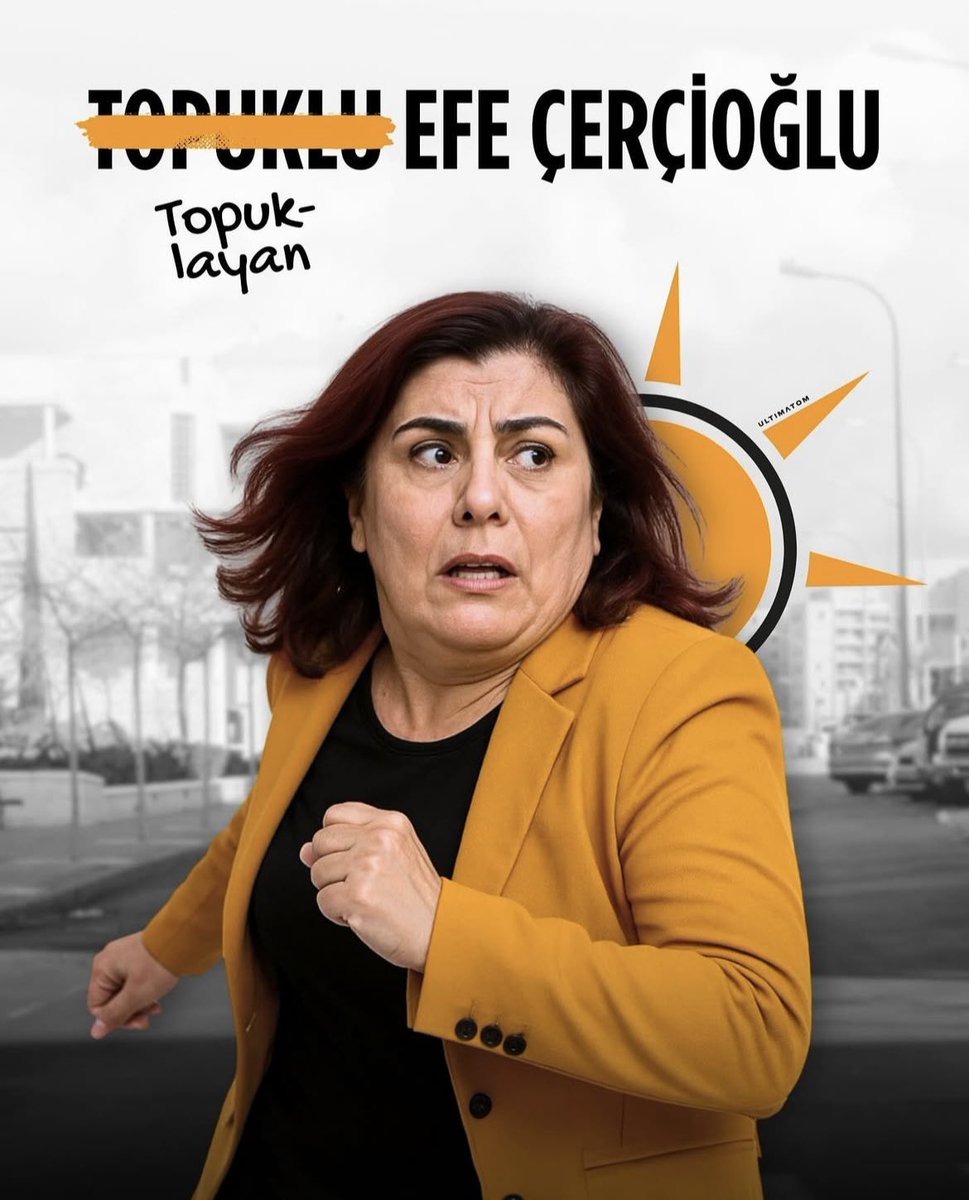 Özlem çerçioğlu… Günün anlam ve önemine uygun bir kare. Topuklayan karaktersiz efe.