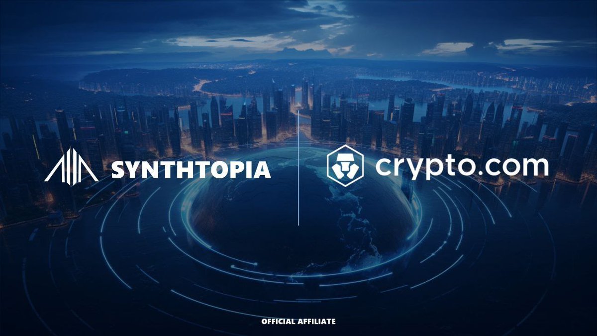 SYNTHTOPIA (@synthtopiaworld) on Twitter photo ⚡️ SYNTHTOPIA X CRYPTO.COM OFFIClAL AFFILIATE ⚡️
Thrilled to announce that SYNTHTOPIA is an official affiliate of <a href="/cryptocom/">Crypto.com</a> 🔥
New users of the crypto.com app can download it, sign in and receive a $40 bonus by using the code "SYNTHTOPIA".
🔗 App ⚡️ SYNTHTOPIA X CRYPTO.COM OFFIClAL AFFILIATE ⚡️
Thrilled to announce that SYNTHTOPIA is an official affiliate of <a href="/cryptocom/">Crypto.com</a> 🔥
New users of the crypto.com app can download it, sign in and receive a $40 bonus by using the code "SYNTHTOPIA".
🔗 App