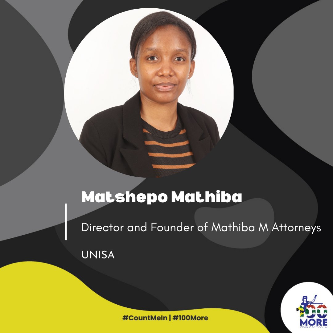 “Centenary means the constant growth &amp; success. It is about acknowledging females that paved the way for us &amp; proving that even in being feminine you can still use your nurturing authority to bring change to the environment around you.” #100more #CountMeIn #WomenInLaw