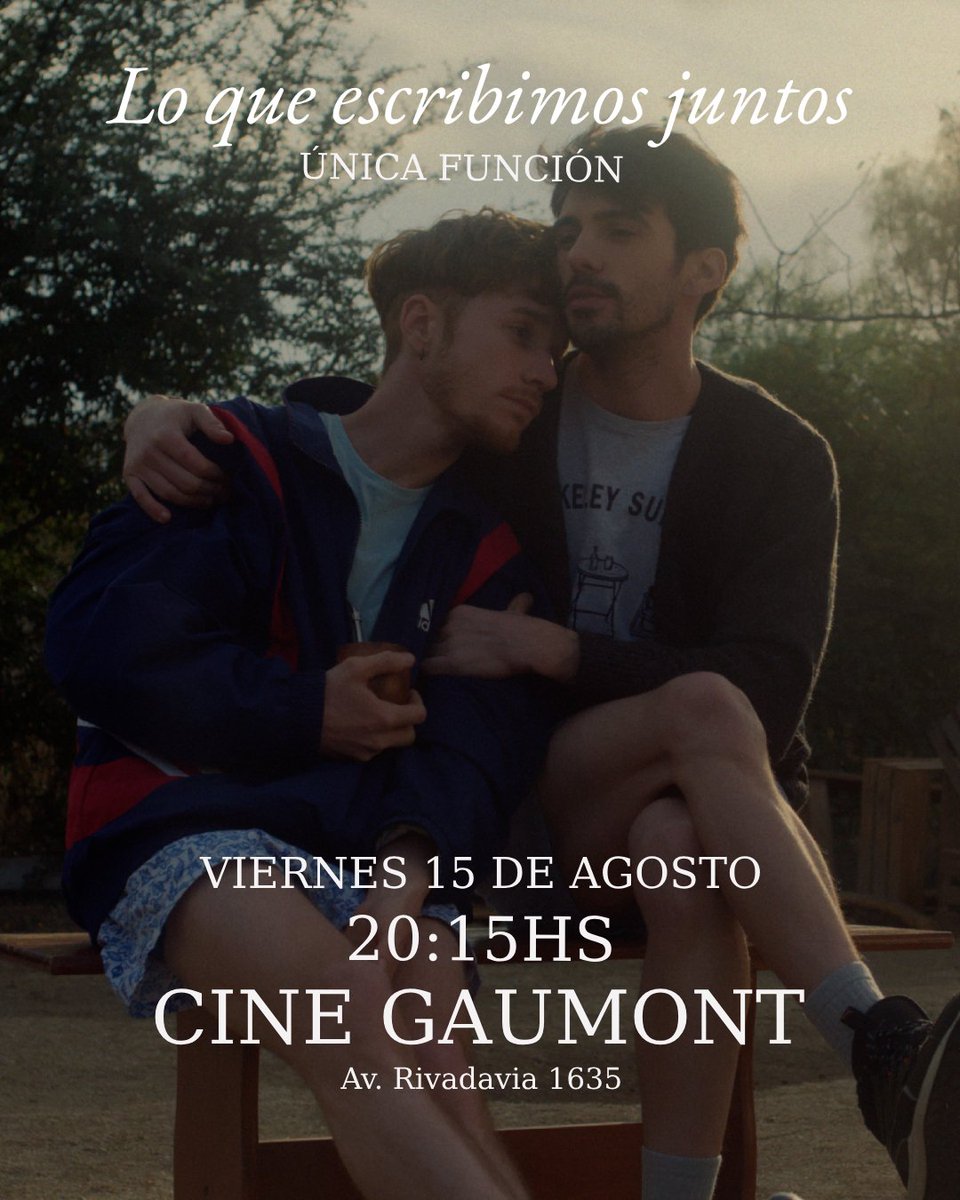 nicotete's tweet photo. Este viernes en el Gaumont: https://t.co/WlmSnlGkJ0 🥰 https://t.co/VT3QqhQoDk