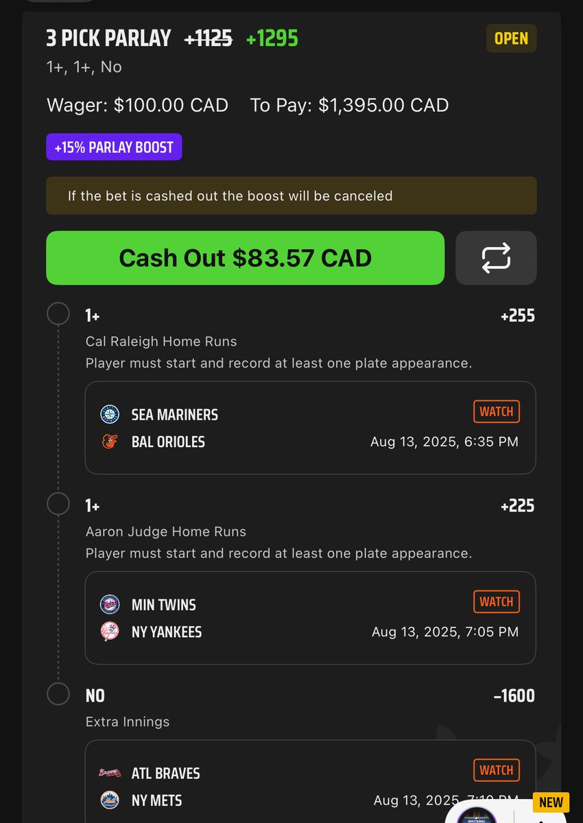 boostedplays_ev's tweet image. DK 15% MLB

2 of the best in the game to go yard.