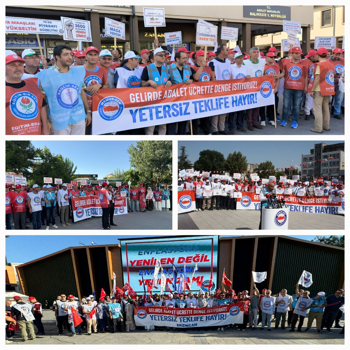 📢 Türkiye Genelinde Alanlardaydık!

Bugün Türkiye’nin dört bir yanında şube ve il teşkilatlarımız eş zamanlı olarak alanlardaydı.
Hakkımızı savunmak, emeğimize sahip çıkmak için tek yürek olduk.

Ulaştırma Memur-Sen olarak; yetersiz, yetkisiz ve gerçeklerden uzak teklifleri