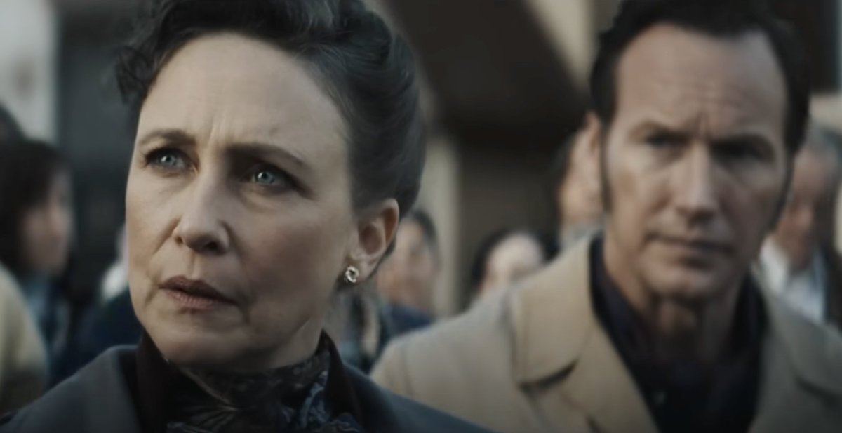 Lowest-grossing #Conjuring installment was 2021's "Devil Made Me Do It" ($65.6M), which debuted same day on HBO Max. Highest-grossing was the original #TheConjuring with $137.5M in 2013. WB is hoping #LastRites continues the studio's hot streak with a strong kickoff to September.