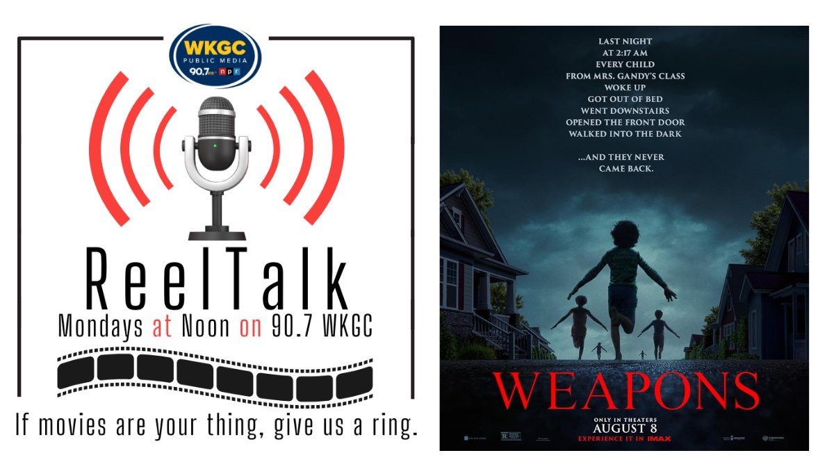 Ryan L. Terry (@rlterry1) on Twitter photo NEW EPISODE of ReelTalk on <a href="/WKGCNews/">WKGC Public Radio</a>
#WeaponsMovie
Sleek, stylish, appears razor-honed, but needs a little sharpening. This week, I am joined by <a href="/CACF_Critics/">CACF</a> <a href="/EJKhryst/">EJ Moreno</a> to review WEAPONS.
Listen on
Apple podcasts.apple.com/us/podcast/wkg…
Spotify open.spotify.com/episode/5anLpT…
YouTube and more NEW EPISODE of ReelTalk on <a href="/WKGCNews/">WKGC Public Radio</a>
#WeaponsMovie
Sleek, stylish, appears razor-honed, but needs a little sharpening. This week, I am joined by <a href="/CACF_Critics/">CACF</a> <a href="/EJKhryst/">EJ Moreno</a> to review WEAPONS.
Listen on
Apple podcasts.apple.com/us/podcast/wkg…
Spotify open.spotify.com/episode/5anLpT…
YouTube and more