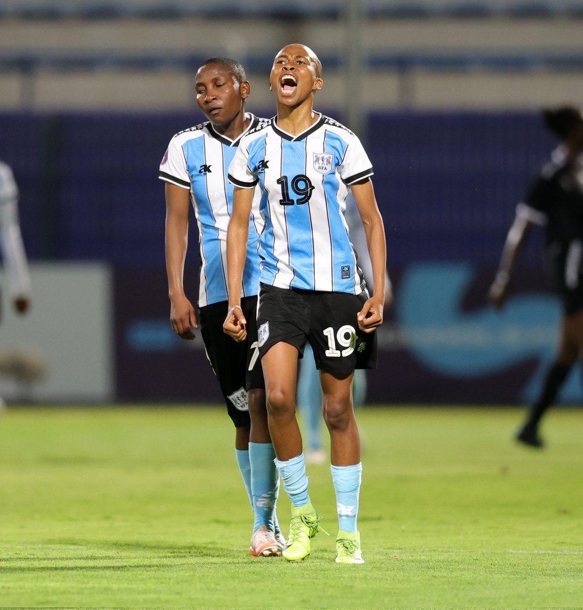 KillerpassBOTS's tweet photo. BFA President Tariq Babitseng -" The Mares, competed courageously at the 2025 WAFCON in Morocco, finishing third in their group. CAF awarded them $150,000 approximately P2 million and in 
recognition of their effort, half ($75,000) will be given directly to the team as a bonus at their Homecoming on 20 August 2025. This is a clear message: when you work hard for your country, Botswana football will recognise and reward you." #KillerPass

📸 CAF