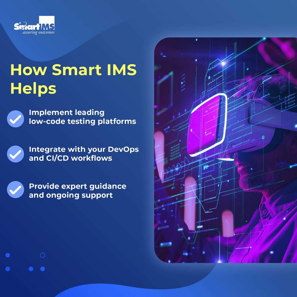 Smart_IMS's tweet image. The future of testing is here—no code required. Low-code/no-code QA means: ⚡ Faster releases 🤝 More team collaboration 📉 Fewer bugs 📈 Better results
Smart IMS can help you lead the change.
DM us today
#SmartIMS #LowCodeTesting #NoCodeAutomation #DigitalTransformation