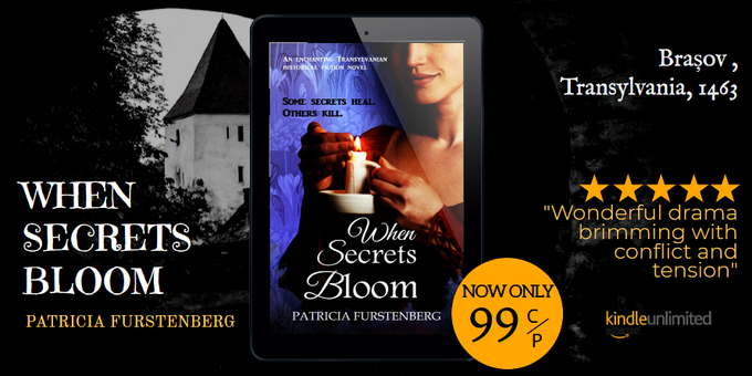 PatFurstenberg's tweet photo. What should you read next?
"A book to savour and absorb. It is rich in history... and love."
"A wonderful book. Five stars plus!"
⭐️⭐️⭐️⭐️⭐️
https://t.co/SXPEAmv04l 
WHEN SECRETS BLOOM 

#historicalfiction #Transylvania #medieval #OldBooks #whatto #mystery #Brasov https://t.co/dov5AJ8AtJ