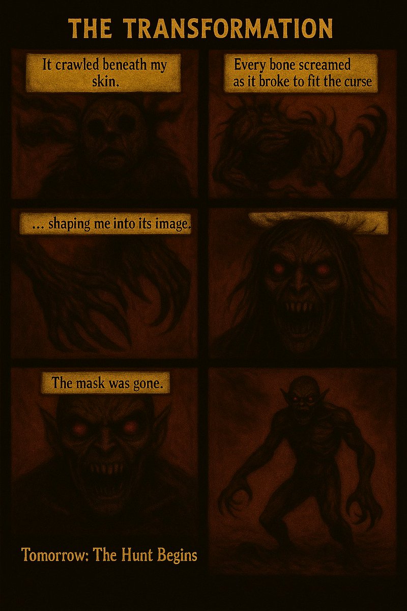Gorba737357's tweet photo. 🩸 Day 3 of the Daily Horror Strip 🩸
The red light is stronger now. The curse is climbing higher.
Decay does not sleep.

#GORBA #CryptoCurse #DecayKnows #horrorcomicstrip #SolanaMemeCoin #NFTCommunity https://t.co/X1BmqdgExS