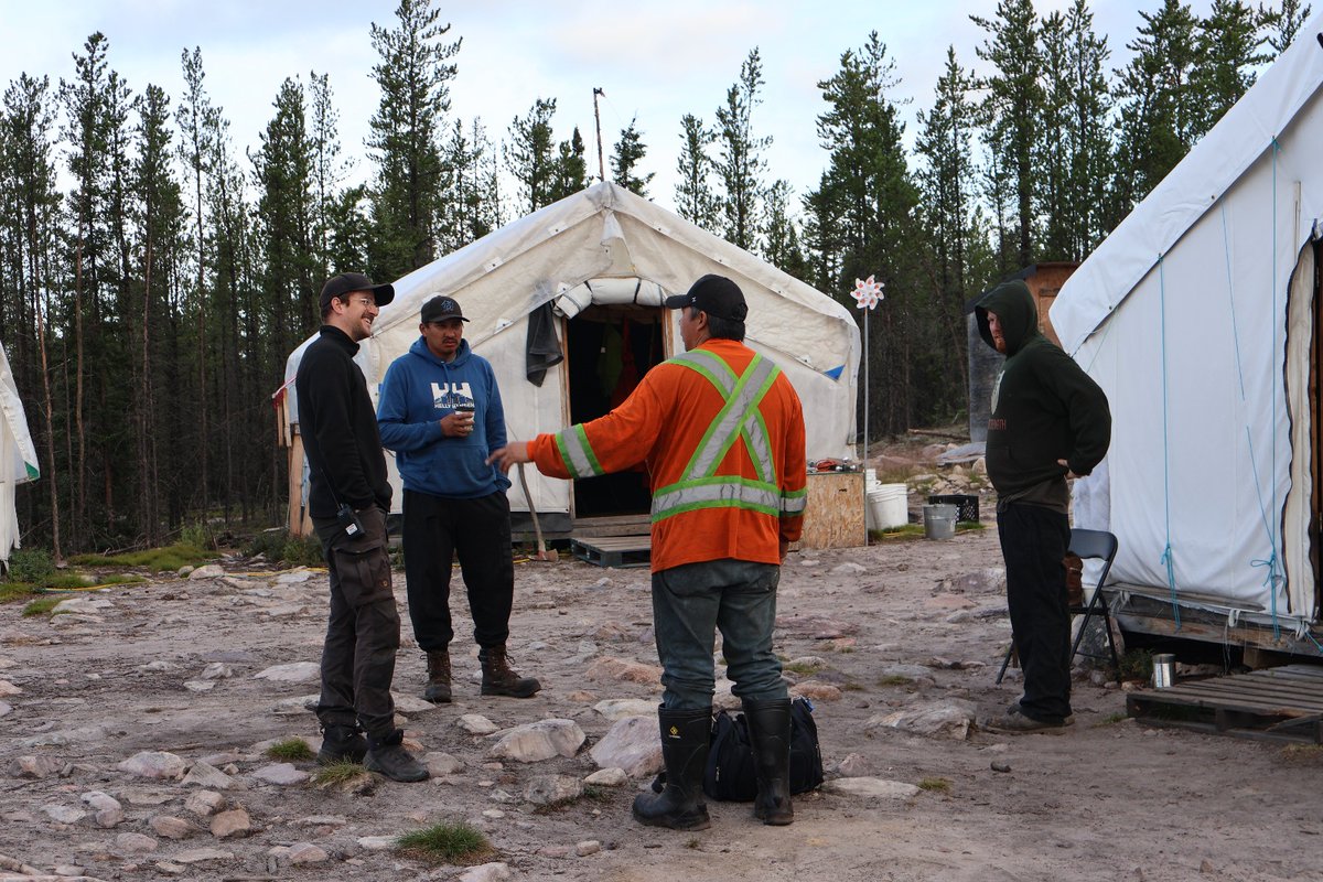 Morning briefing at Larocque East — where the day starts with aligning the team, sharing safety reminders, and reviewing priorities. These meetings ensure every crew member is on the same page before heading into the field. With the summer 2025 drill program in full swing, the