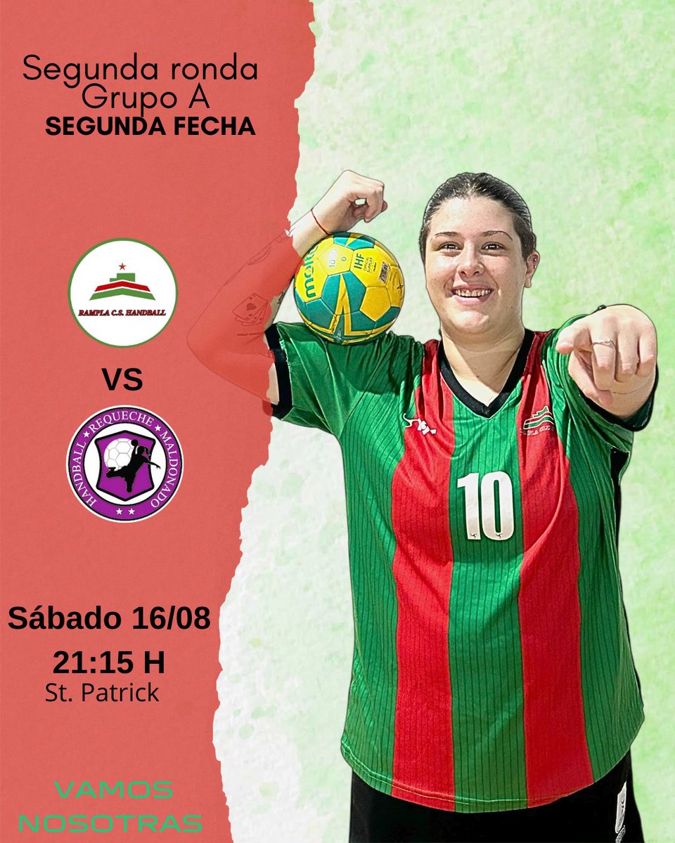 Se viene la segunda fecha de la segunda ronda del Campeonato ACB. Jugamos contra el equipo de Requeche a las 21:15 horas en St. Patrick. 
Vamos nosotras!  ❤️💚