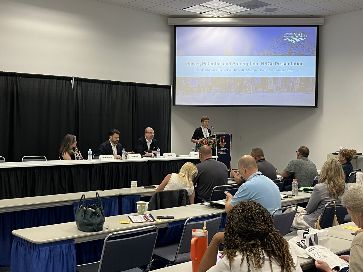 Dan_Alpert's tweet photo. Starting off the day at @MDCounties’s annual conference with @FoleyFor15 moderating a panel about AI policy. Good to be here with state and local leaders! https://t.co/Q1ThimHihB
