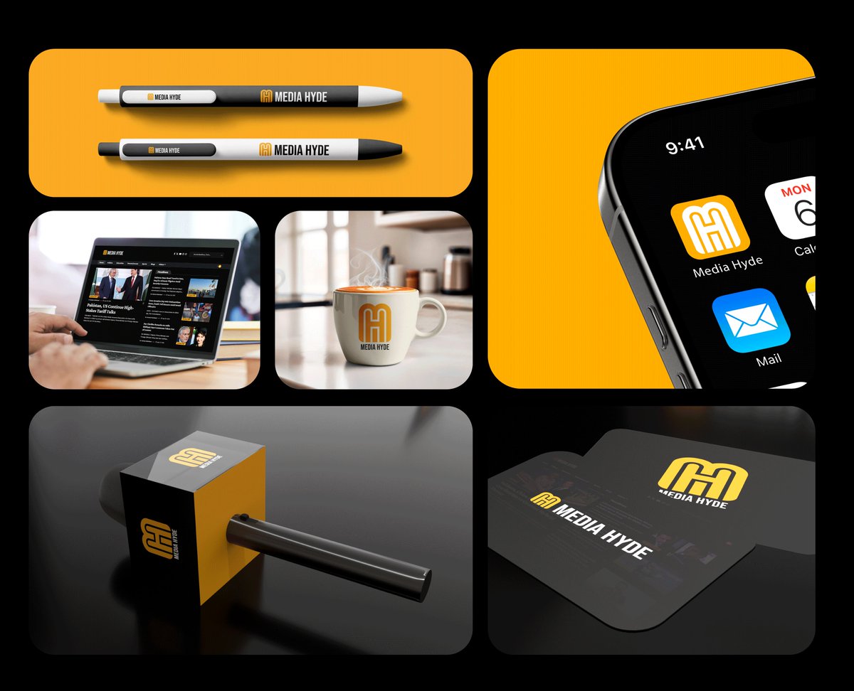 Just completed a fresh project for a media website – Media Hyde Logo &amp; Brand Identity with 3D animation &amp; mockups. Check it out: behance.net...
#LogoDesign #BrandIdentity #MediaBranding #3DLogo #GraphicDesignAsk