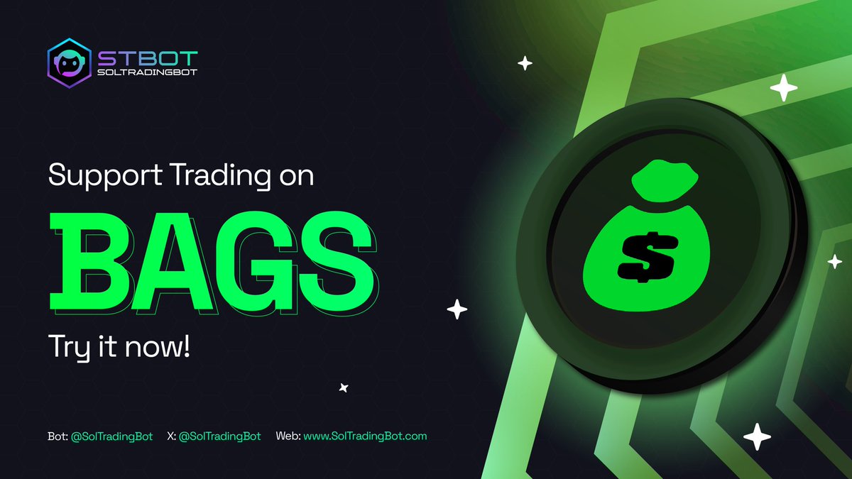 📢 Don’t forget – You can now trade on Bags with STBOT!

In case you missed it. STBOT’s already hooked into <a href="/BagsApp/">BAGS</a> 

Now you can buy &amp; sell on Bags straight from STBOT. For the degens chasing early plays, this is your playground 🚀
👉 Dive in: chromewebstore.google.com/detail/stbot-s…