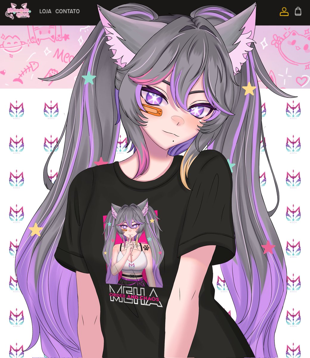 😼💌 Eu falei que vinha novidade por aí! 💌😻

A nossa lojinha oficial está aberta! As minhas camisetas oficiais chegaram para todo tipo de ronron, seja você da ordem, do caos ou do equilíbrio!🐾💖

Cada estampa foi feita por mim com todo o carinho do mundo e colocando todo o meu