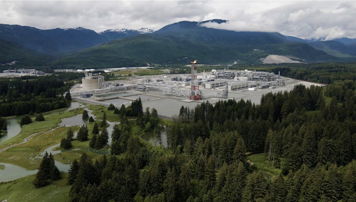 FNNGAlliance's tweet photo. #LNGCanada’s first production ‘train’ now is fully engaged, and has loaded and dispatched six export cargoes on LNG carriers. https://t.co/FqT0lRbz0q @SmithersNews #bcpoli #LNGinBC https://t.co/EXU14IyAFf