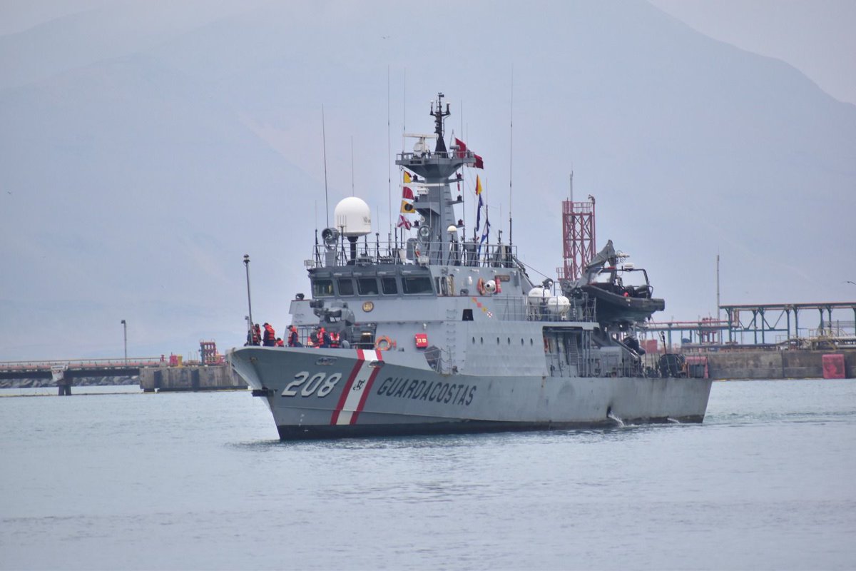 Autoridad Marítima Nacional - DICAPI (@mgp_dicapi) on Twitter photo El B.A.P. “Río Tumbes” arribó al puerto del Callao, luego de cumplir 148 días de operaciones en el litoral norte del país. La dotación fue recibida por el Comandante General de la <a href="/naval_peru/">Marina de Guerra</a>, acompañado por el Director General de la <a href="/MGP_DICAPI/">Autoridad Marítima Nacional - DICAPI</a>.
acortar.link/PPhg5k El B.A.P. “Río Tumbes” arribó al puerto del Callao, luego de cumplir 148 días de operaciones en el litoral norte del país. La dotación fue recibida por el Comandante General de la <a href="/naval_peru/">Marina de Guerra</a>, acompañado por el Director General de la <a href="/MGP_DICAPI/">Autoridad Marítima Nacional - DICAPI</a>.
acortar.link/PPhg5k