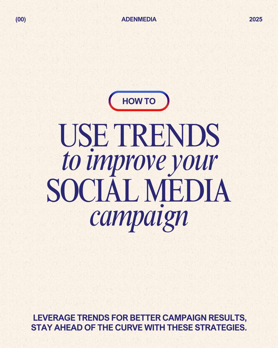 AdenMediaSA's tweet photo. Trends are powerful, but only if you use them wisely.

 The key? Adapt trends to fit your unique voice and audience, so your content feels authentic, not like a copy-paste.

Stay relevant, but stay you.

#adenmediatips #2025trends #marketing #adenmedia https://t.co/GlrVerZ8mc