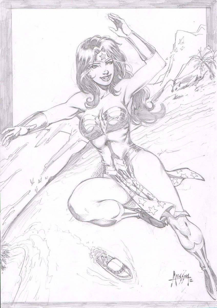 iamluke85's tweet photo. #wonderwoman artwork by #AlissonRodrigues https://t.co/XhF7sgEGFM