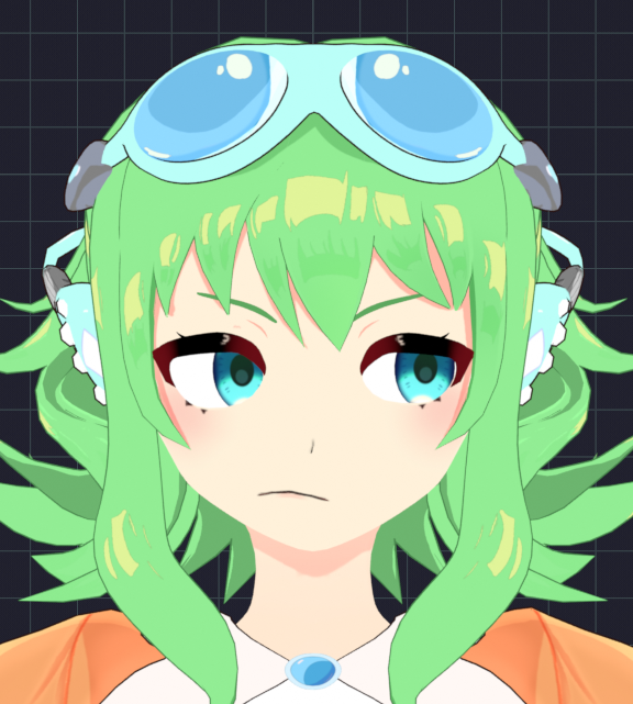 NagiothArt's tweet photo. Expressions! She's close to being exported to Unity and then I can add physics! 💚🧡

#gumi #blender #b3d #wip https://t.co/jkmRZHKImz