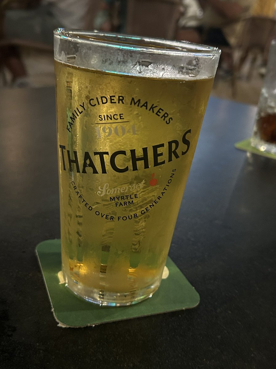 MINTY5's tweet photo. @thatchers_cider Found this in a bar in Paphos, Cyprus! #Lovinglife #holiday #lovesthemapples https://t.co/3BgjWVgq1t