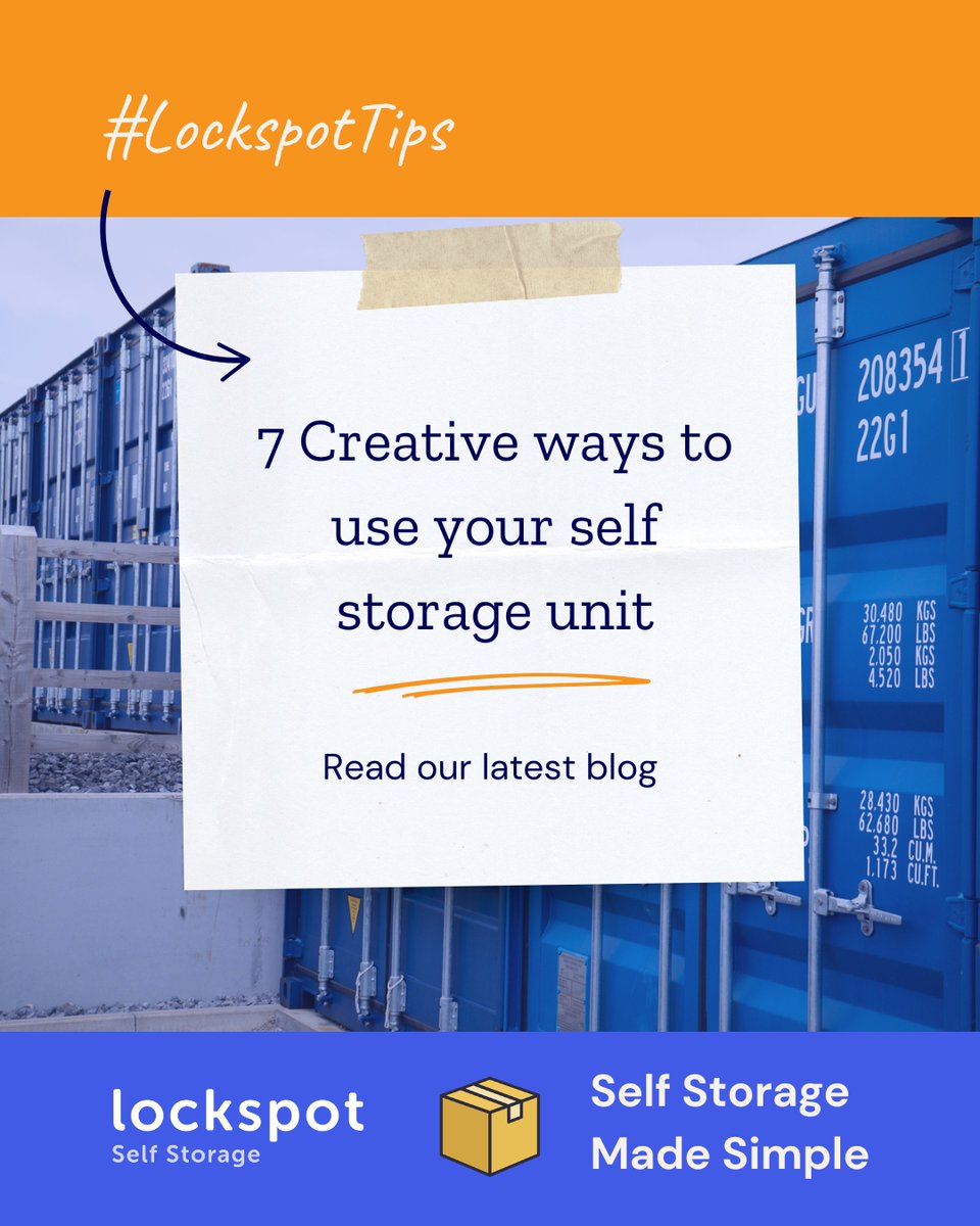 Think storage is just for boxes and furniture? Think again! We've rounded up 7 creative and unique ways to make the most of your unit 🔐💡

🔍Check out the blog for ideas that might surprise you!
lockspot.co.uk/blog/7-inventi…

#Lockspot #SelfStorage #CreativeStorage