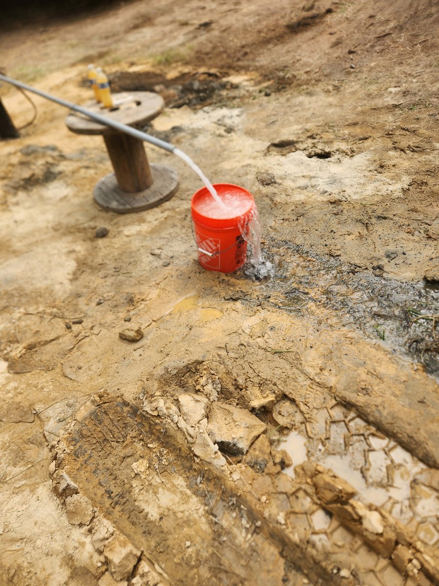 jerror4545's tweet image. We finally have a working well and power on our property!! Woohoo. $70k later.... On to the foundation and septic system.