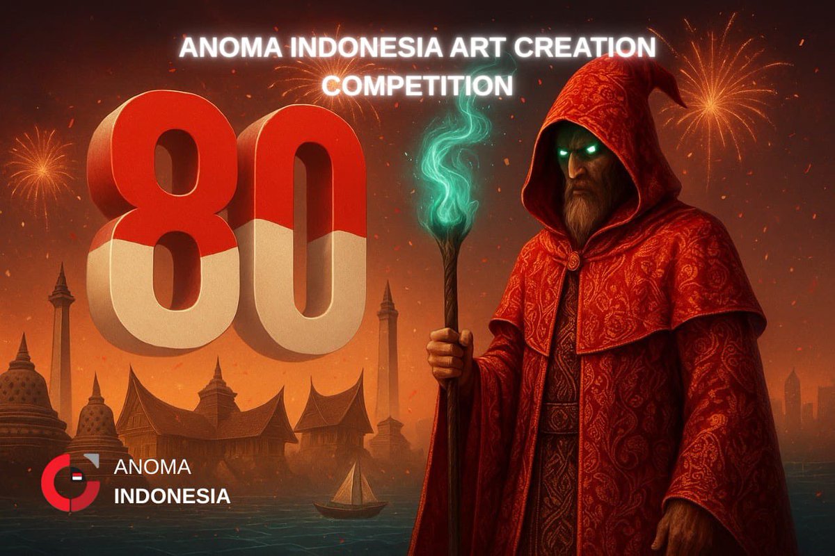🎨 ANOMA INDONESIA ART CREATION COMPETITION 🇮🇩
🔥 Rayakan Hari Kemerdekaan RI ke-80 bareng komunitas Anoma Indonesia!

📌 Hadiah :
🥇 Juara 1 → Kode Testnet
🥈 Juara 2 → Naik Role (max Master)
🥉 Juara 3 → Naik Role (max Master)

🚨 Aturan kompetisi di bawah ini :