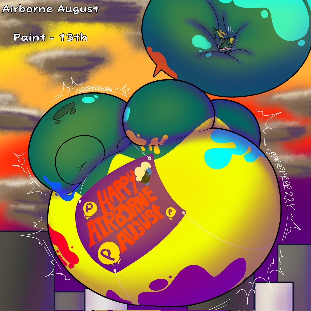 ErrorRobotic's tweet image. "Breaking news, Giant ass cat located downtown, more at 7."

Thing I did with a friend's of mines airborne august promts