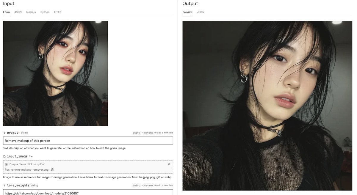 > Remove makeup of this person

replicate.com/black-forest-l…