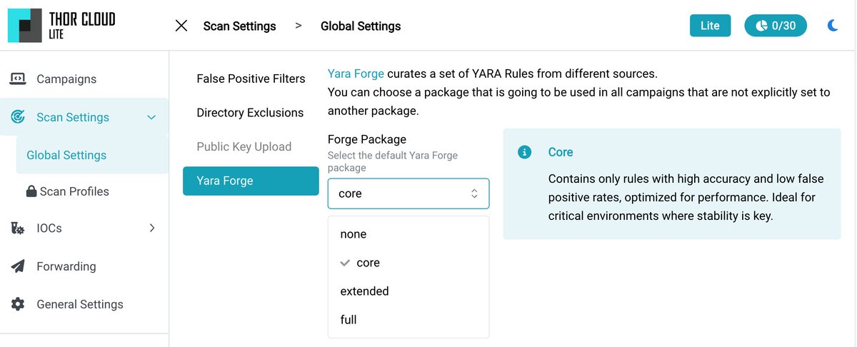 nextronsystems's tweet image. New in THOR Lite

📦 Archive scanning with YARA - previously exclusive to the full version

🧠 Curated rulesets from YARA Forge

Two powerful features, now unlocked

nextron-systems.com/2025/08/13/new…