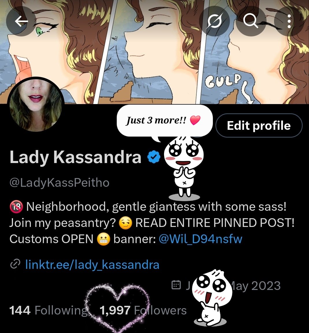 LadyKassPeitho's tweet photo. Ahhhh!!! So so close! Let's hit this milestone today, shall we? 😍 https://t.co/GEuKlt0EPH