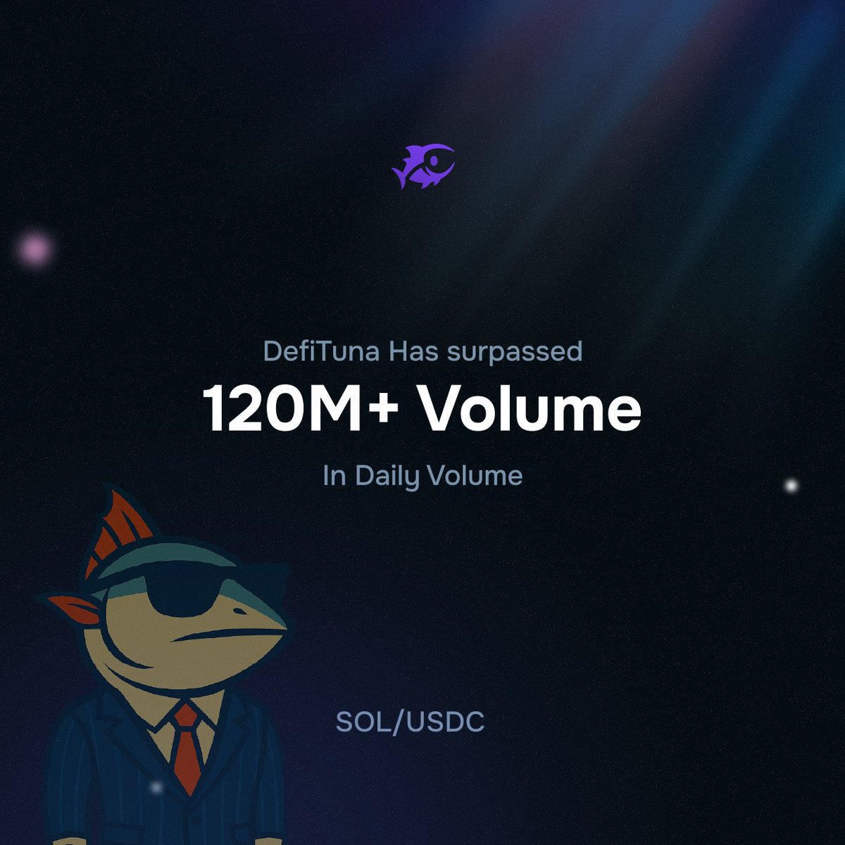 And just like that <a href="/FusionAMM/">FusionAMM</a> does over $120m in daily volume less than 1 month since it went live 🤯.

No one shipping like <a href="/DeFiTuna/">DefiTuna</a> right now
#Solana