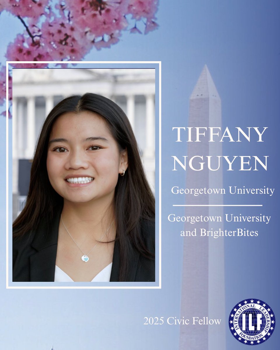 Today, we recognize Tiffany Nguyen. This summer, Tiffany is an intern at Georgetown University and BrighterBites.

Hometown: Buffalo, NY
Junior, <a href="/Georgetown/">Georgetown University</a> University 
Major: Global Health
.
.
#AAPIYoungLeaders #ILFCivicFellows #ILFCivicFellow