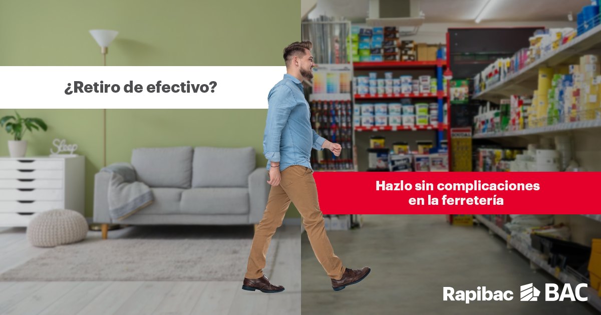 😉💰 ¡Retira tu efectivo más cerca de donde estés!

Utiliza nuestros Rapibac y ahorra más tiempo: g.bac.gt/ConoceRapibac

📍 Encuentra el más cercano aquí: g.bac.gt/EncuentraRapib…

➡️ Y consulta nuestro Centro de Ayuda si tienes dudas: g.bac.gt/RapibacCAFB

#BACTeEscucha