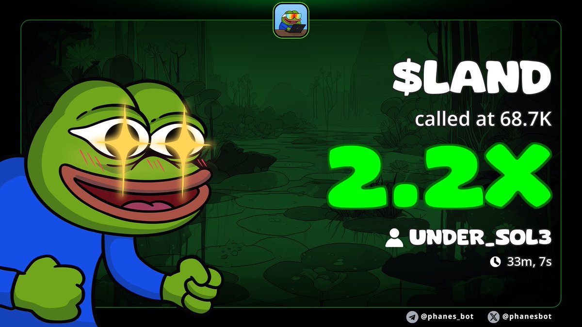 Sundayode95's tweet image. 2x profit gained from my alpha calls on $LAND

236CwaDfTybuPvibs4faBNEczvnJXVCBRW4xT6dWpump