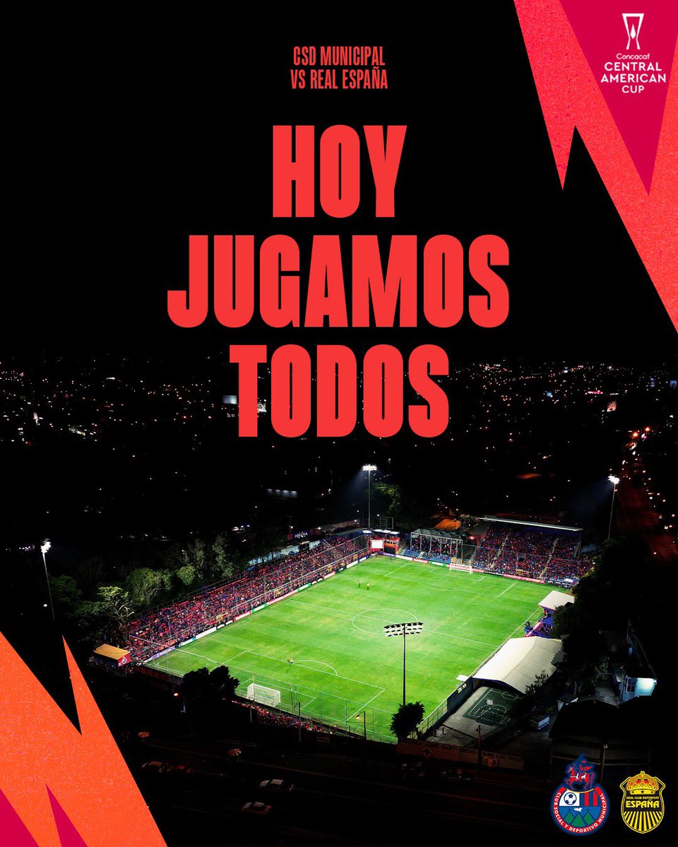 🔥👊🏼👹 Esta noche se gana con la gente y con el corazón. 🏟️ El Trébol  arderá en la #CopaCentroamericana. 💪 Que el rival sienta cada grito, cada  aplauso, cada latido. 🕗 20:00 #MunicipalEsPasión 🔴🔵, image size:960x1200