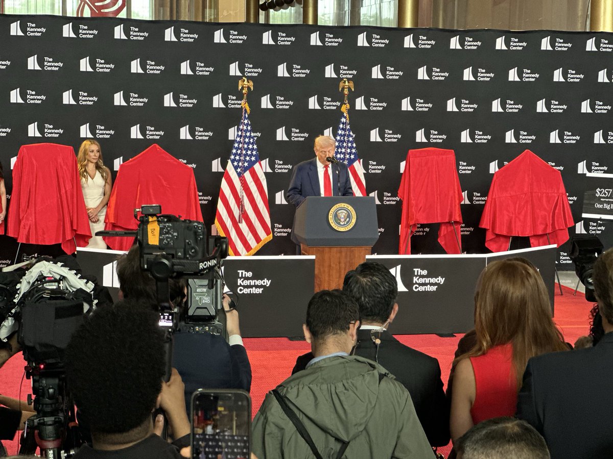 The Kennedy Center Chairman, President Donald J. Trump, takes the ...