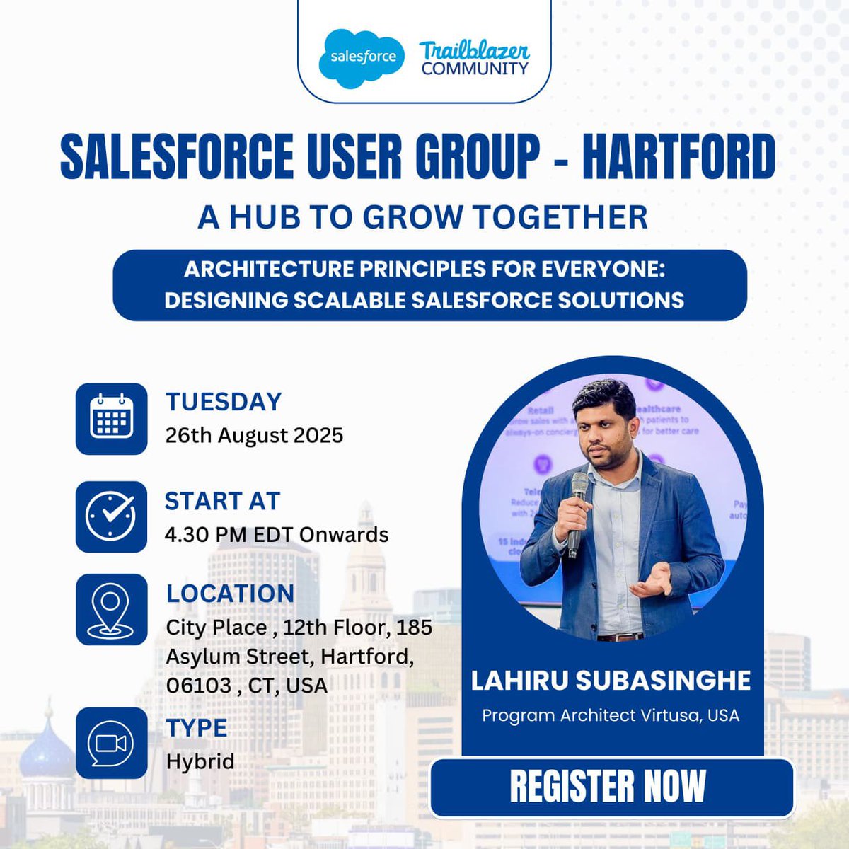hartfordohana's tweet photo. If you are a student who is looking for a technology to pursue your career or if you are an IT professional or if you are a Salesforce professional

Register to reserve your seat:

https://t.co/Ekwn0VkvwC

#TheHugs #Salesforce #TrailblazerCommunity https://t.co/i4yWaysvzP