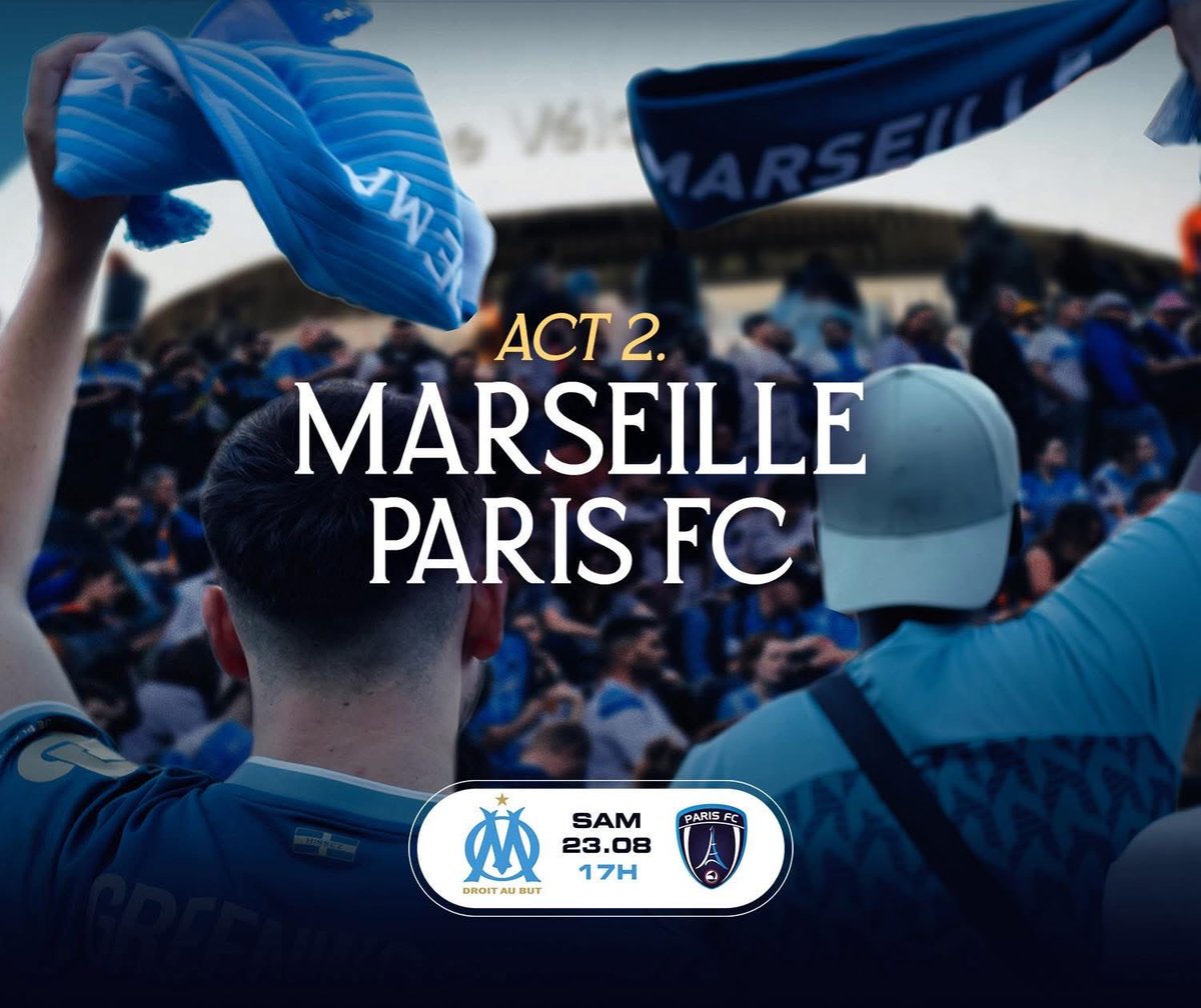 ⚽️ OM vs Paris FC 

Place dispo en x 1/2/3/4

#OM #Marseille #parisFC #velodrome #League1 #Ligue1 #PFC