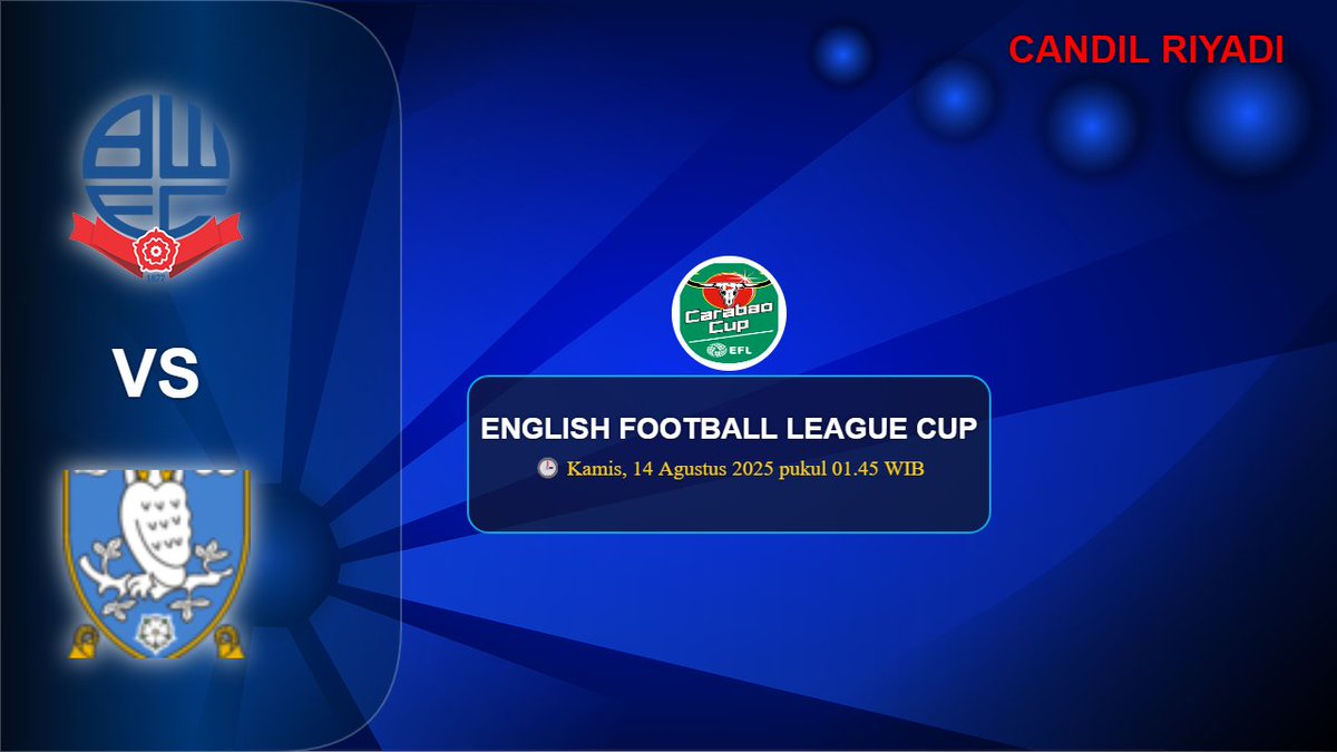 Smokepatchpes's tweet photo. Bolton Wanderers vs Sheffield Wednesday English Football League Cup https://t.co/xnLUVJ72oo